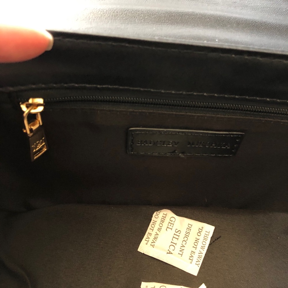Badgley Mischka Black Studded Vegan Lthr Purse - Picture 7 of 12